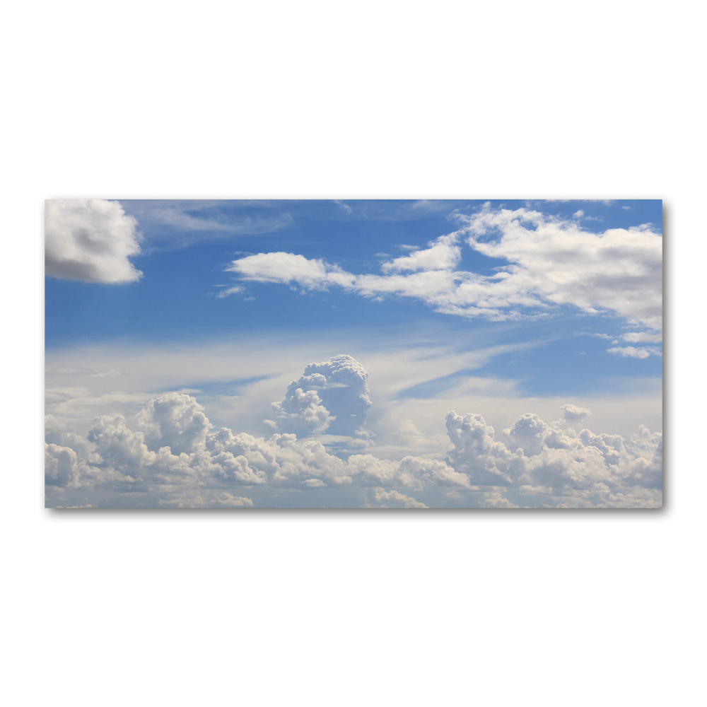 Glass picture print Clouds in the sky