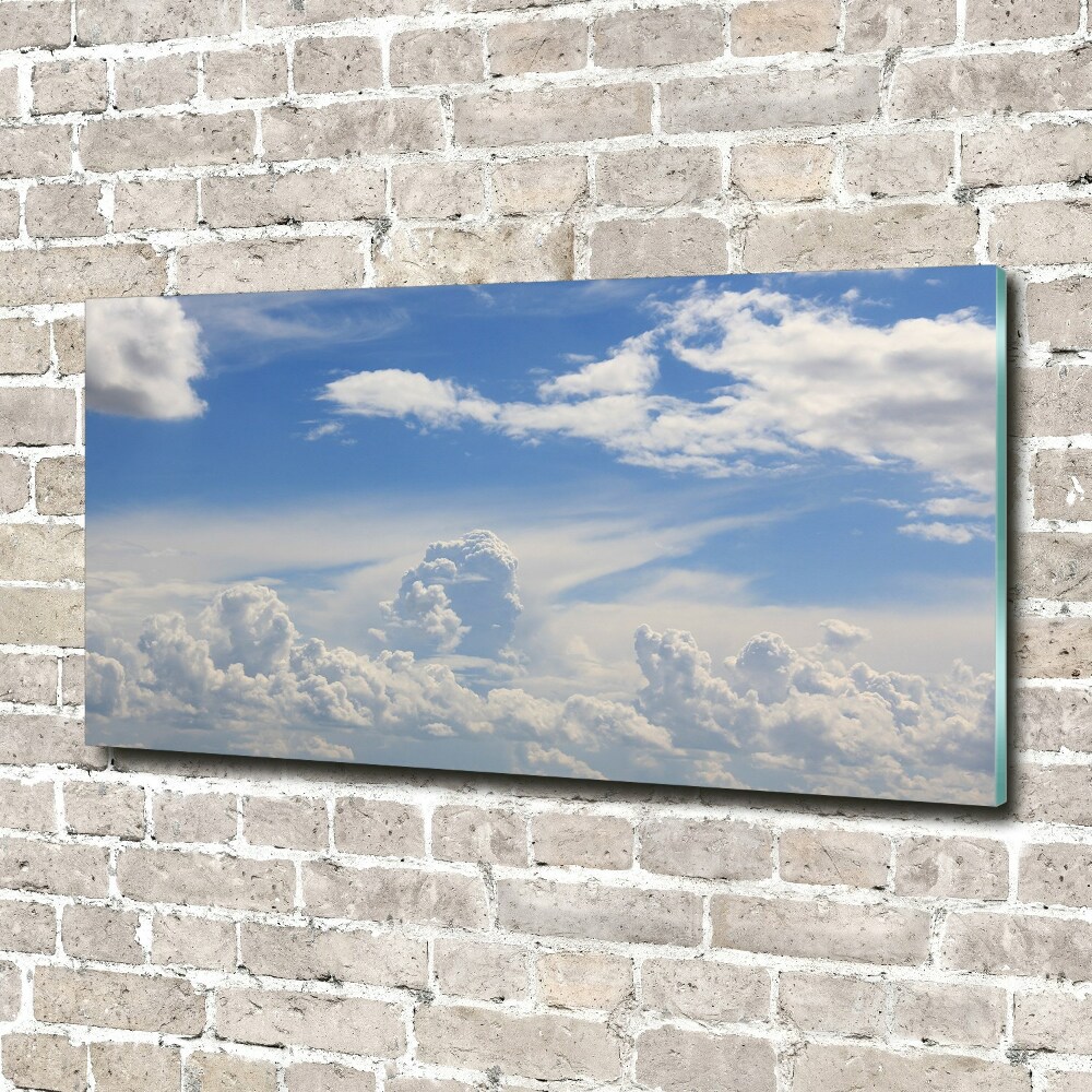 Glass picture print Clouds in the sky