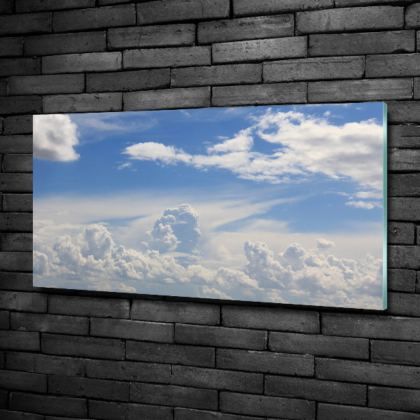 Glass picture print Clouds in the sky