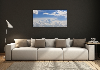 Glass picture print Clouds in the sky