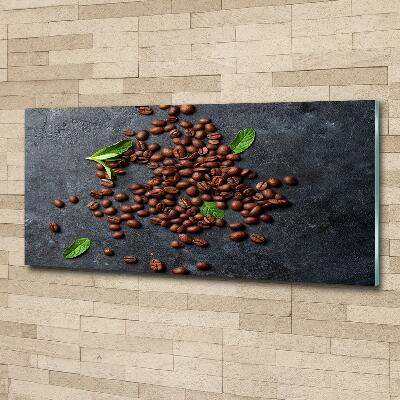 Glass art print Coffee beans