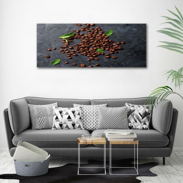 Glass art print Coffee beans