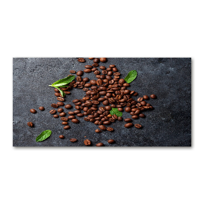 Glass art print Coffee beans