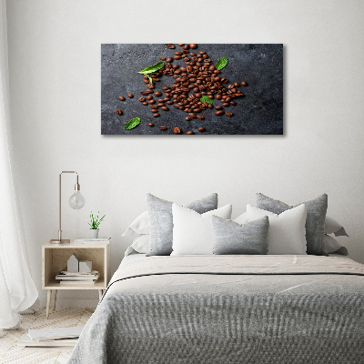 Glass art print Coffee beans