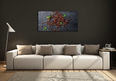 Glass art print Coffee beans