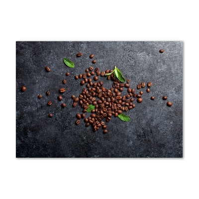 Glass art print Coffee beans