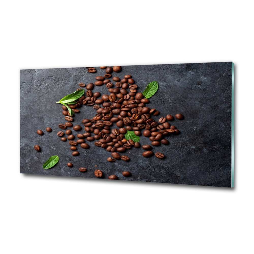 Glass art print Coffee beans