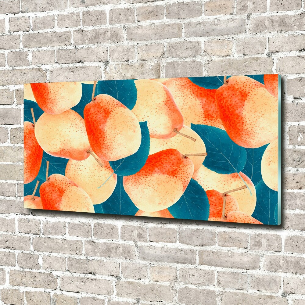 Wall art on glass Pears