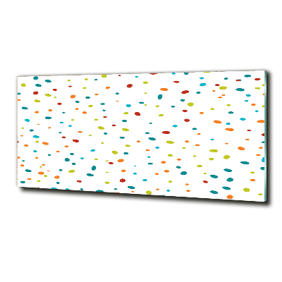 Glass art picture Colorful dots