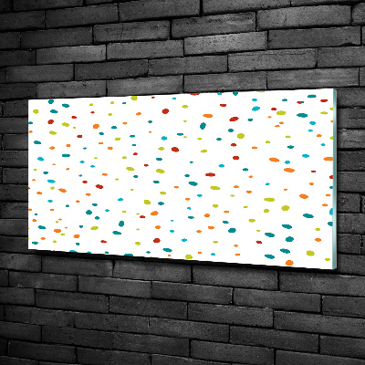 Glass art picture Colorful dots