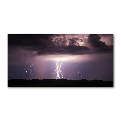 Glass picture print Thunderstorm