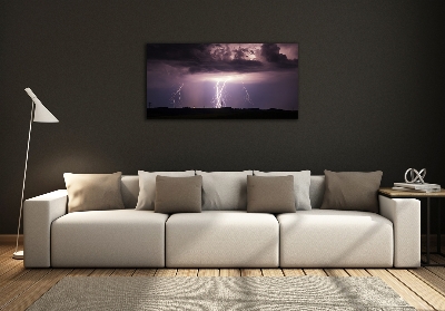 Glass picture print Thunderstorm