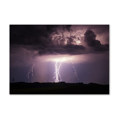 Glass picture print Thunderstorm