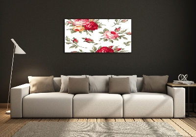 Photo printed on glass Roses