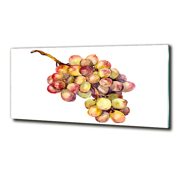 Glass art print Bunch of grapes