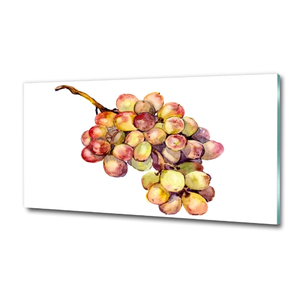 Glass art print Bunch of grapes