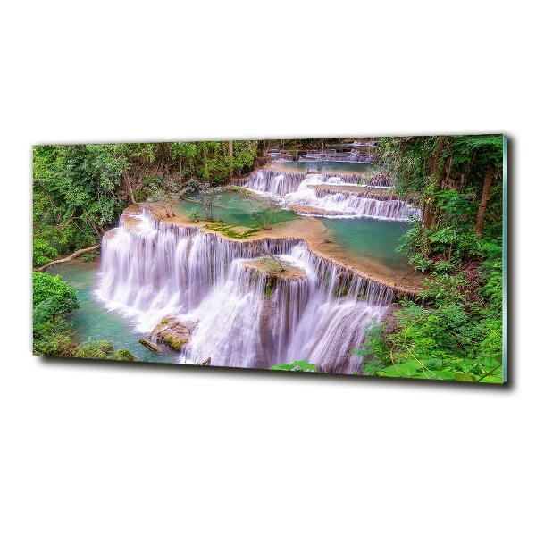 Glass picture print Thailand waterfall