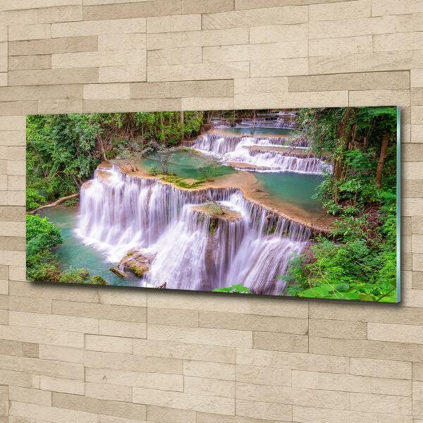 Glass picture print Thailand waterfall