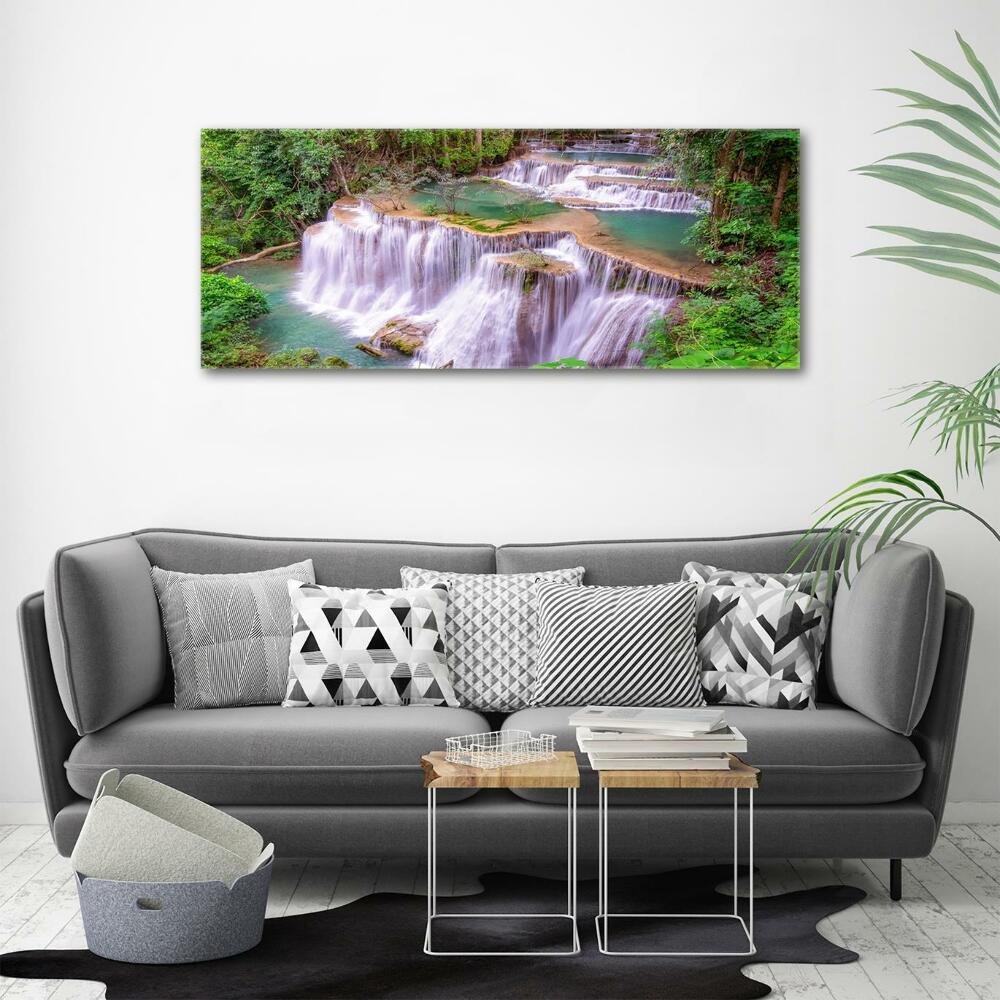 Glass picture print Thailand waterfall