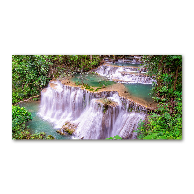 Glass picture print Thailand waterfall