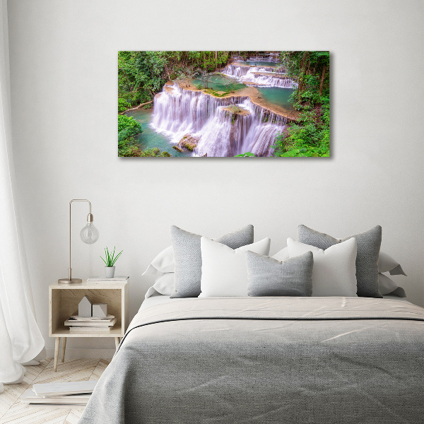 Glass picture print Thailand waterfall