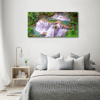 Glass picture print Thailand waterfall