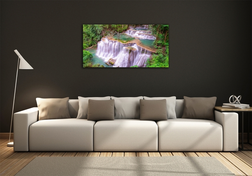 Glass picture print Thailand waterfall