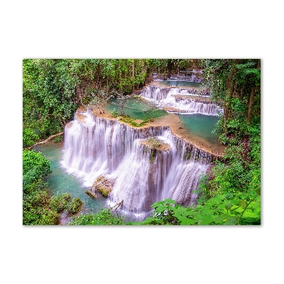 Glass picture print Thailand waterfall