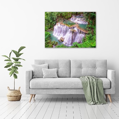 Glass picture print Thailand waterfall