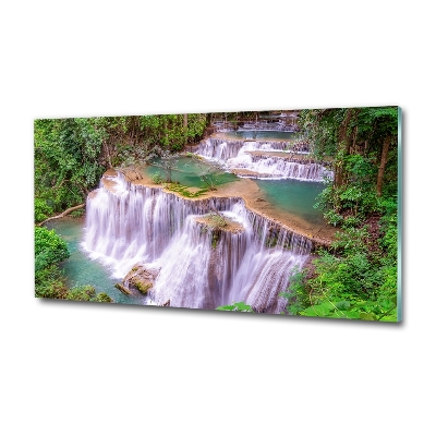 Glass picture print Thailand waterfall