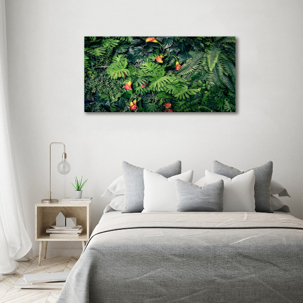 Glass art print Exotic jungle