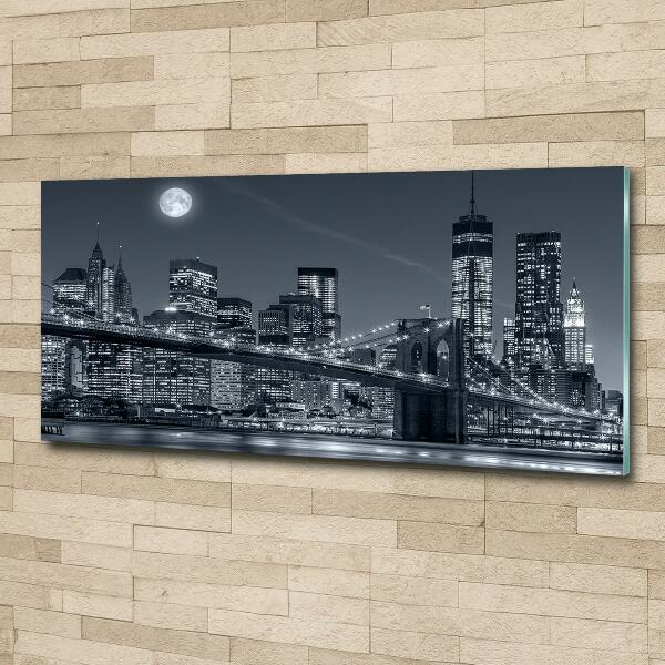 Wall art on glass Manhattan new york