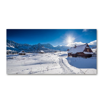 Wall art on glass Tatra halls