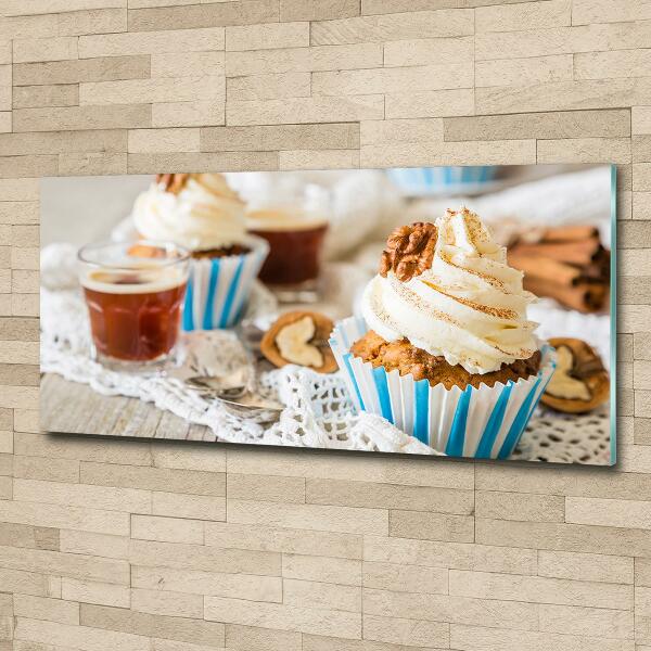 Wall art on glass Cupcakes