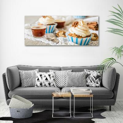 Wall art on glass Cupcakes