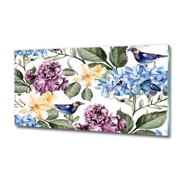Flowers and birds