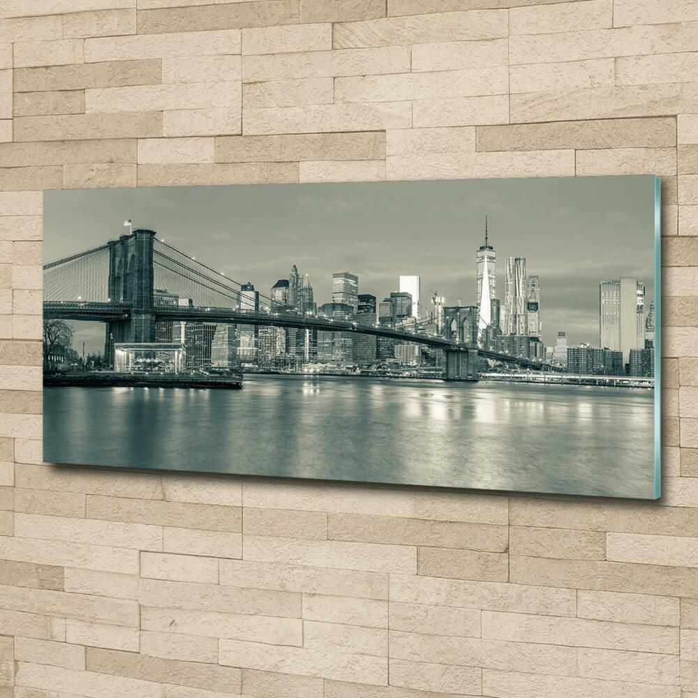 Wall art on glass Manhattan new york