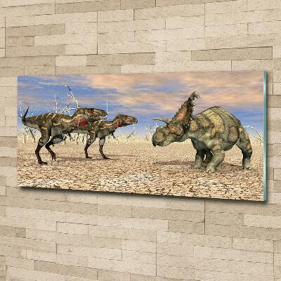 Wall art on glass Dinosaurs