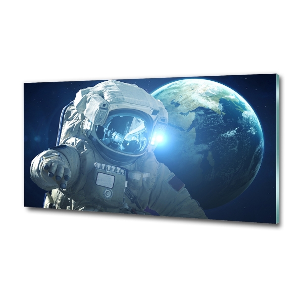 Wall art on glass Cosmonaut