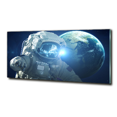 Wall art on glass Cosmonaut