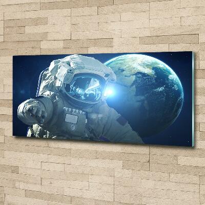 Wall art on glass Cosmonaut