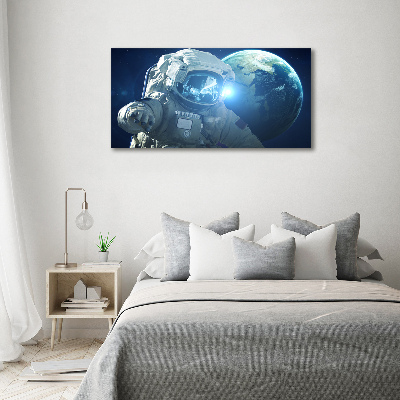 Wall art on glass Cosmonaut