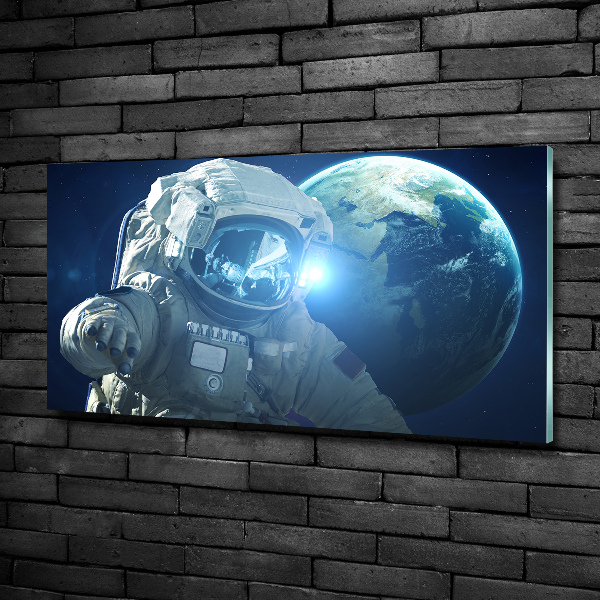 Wall art on glass Cosmonaut