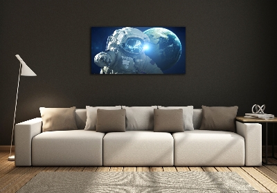 Wall art on glass Cosmonaut