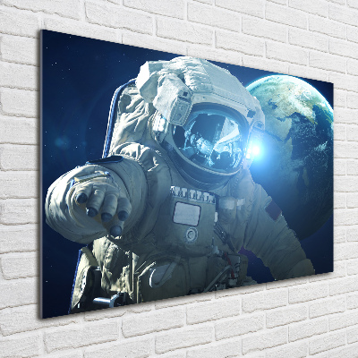 Wall art on glass Cosmonaut