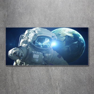 Wall art on glass Cosmonaut