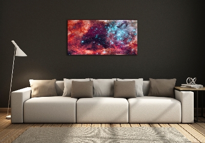 Glass wall art Magellan cloud