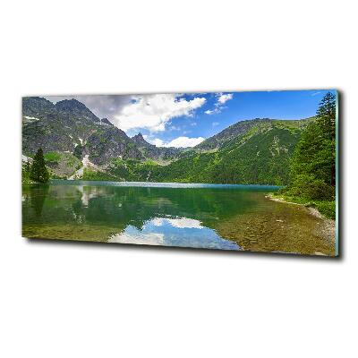 Glass art print Morskie oko tatry