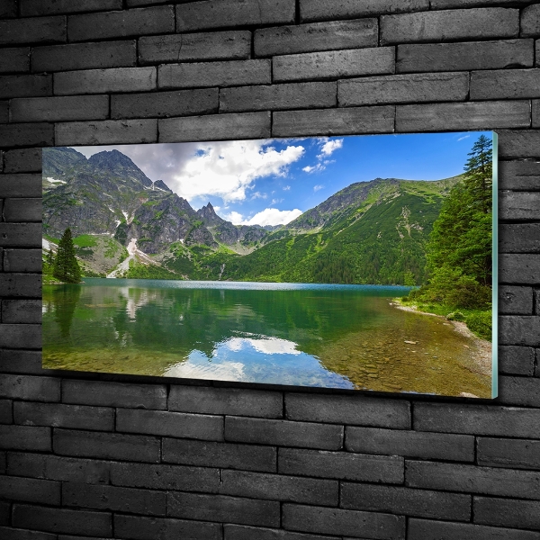 Glass art print Morskie oko tatry