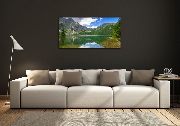 Glass art print Morskie oko tatry